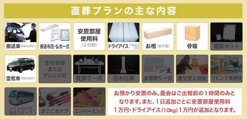 新潟直葬サービス|直葬プラン|99,000円~